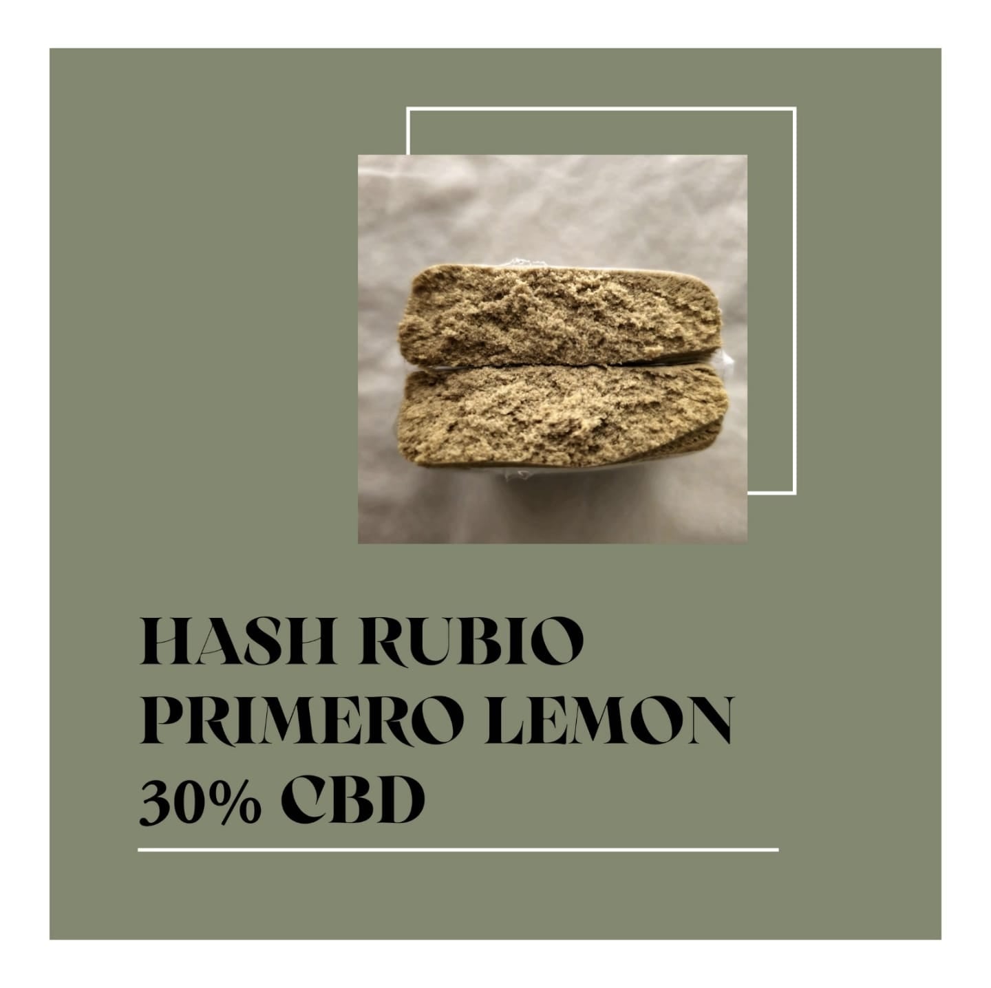 primero hash rubio CBD pollen 30% cbd