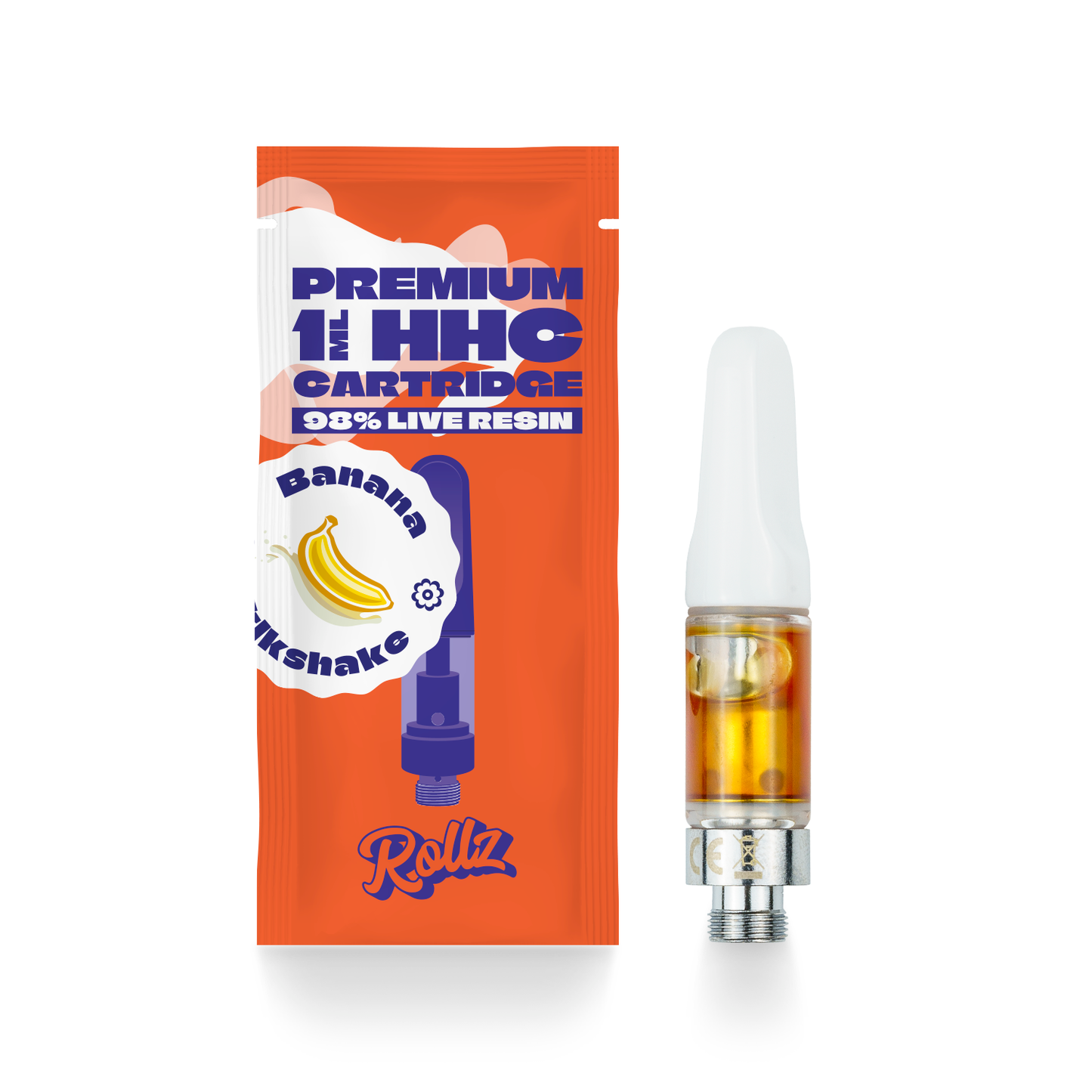 
                  
                    Cartucho Desechable de HHC al 98% 1ml (300 caladas) - Rollz
                  
                