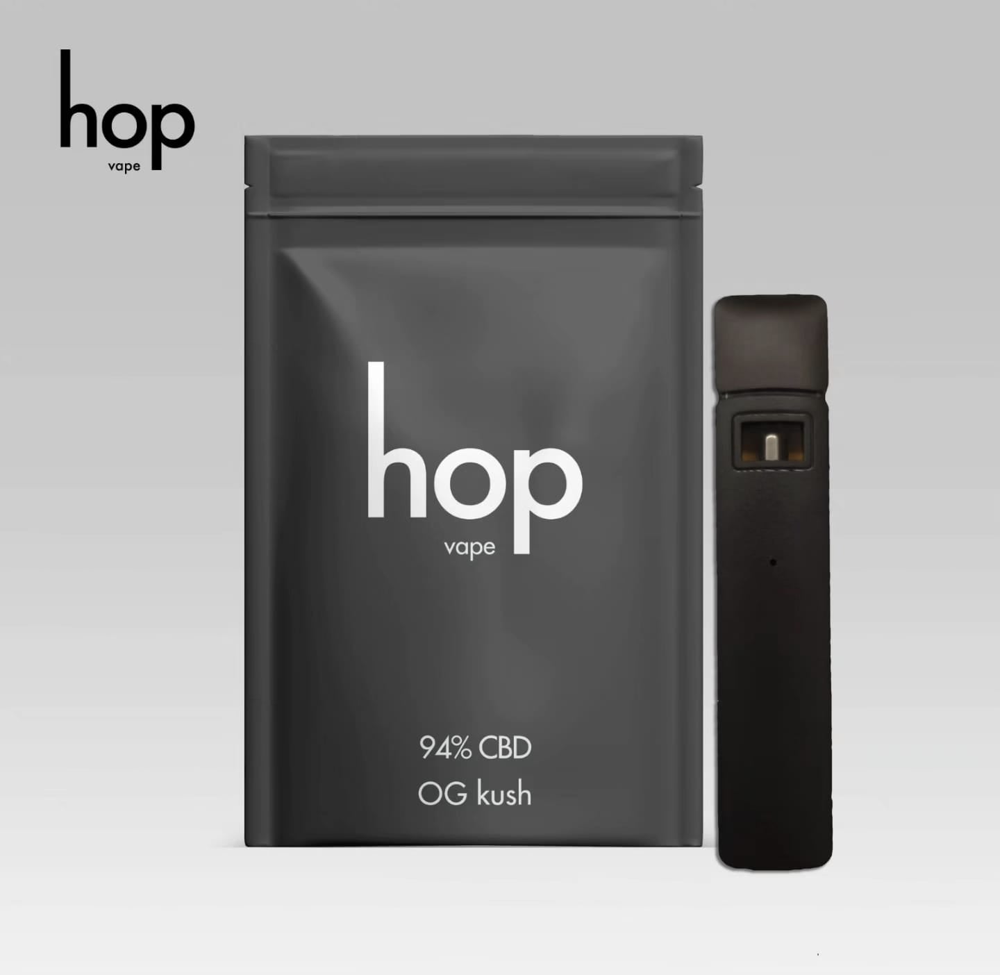 
                  
                    vape negro con bolsa negra marca hop 94% cbd Og Kus
                  
                